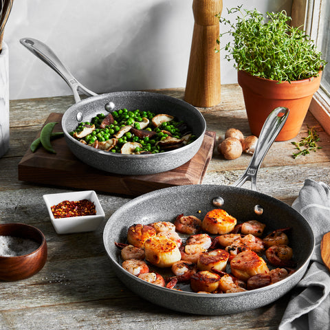 Vitale - 2pc Aluminum Nonstick Fry Pan Set