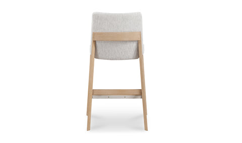 Deco Oak Counter Stool Light Grey
