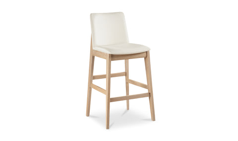 Deco Oak Barstool PVC White