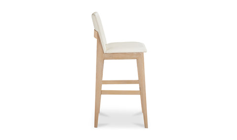 Deco Oak Barstool PVC White