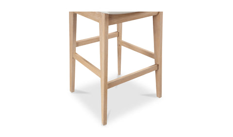 Deco Oak Barstool PVC White
