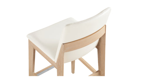 Deco Oak Barstool PVC White