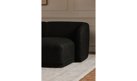 Faye Sectional Black Boucle
