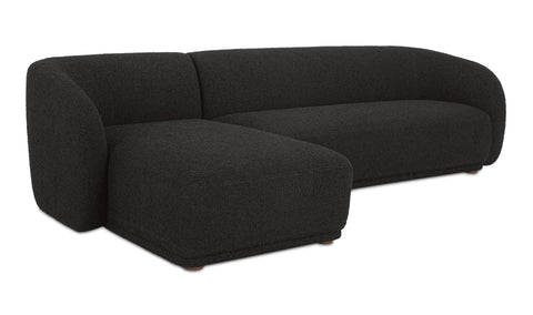 Faye Sectional Black Boucle