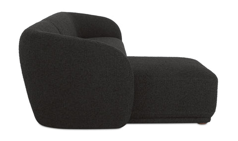 Faye Sectional Black Boucle