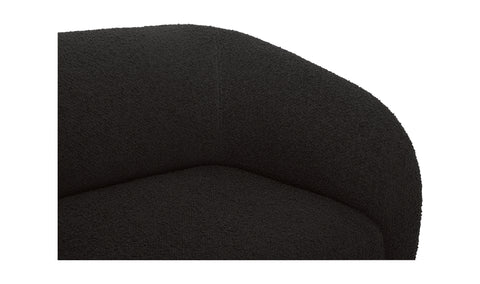 Faye Sectional Black Boucle