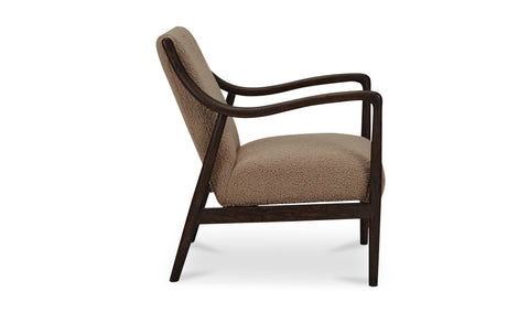 Yates Accent Chair Beige Faux Shearling