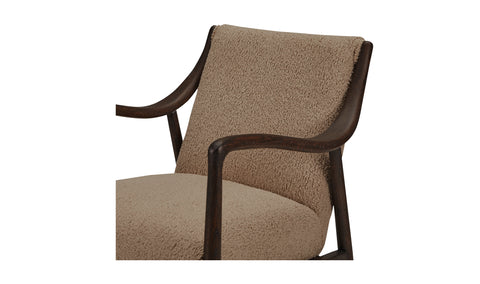 Yates Accent Chair Beige Faux Shearling