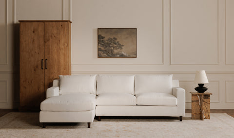 Hutton Right Sectional White
