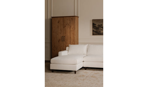 Hutton Right Sectional White