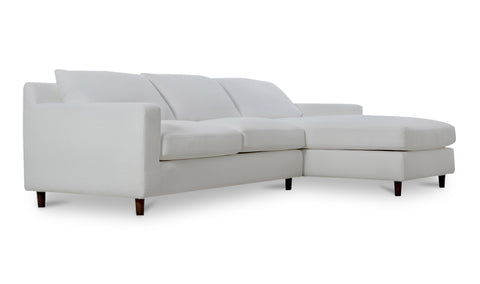 Hutton Right Sectional White