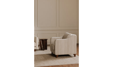 Hewitt Accent Chair Beige Stripe