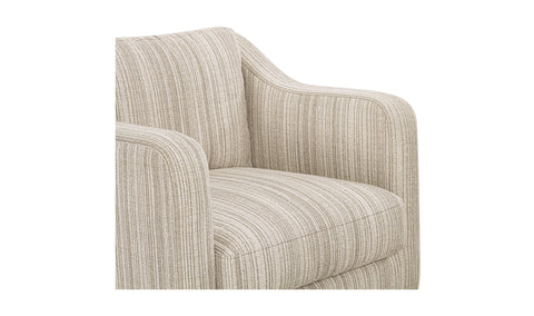 Hewitt Accent Chair Beige Stripe