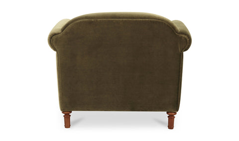 Harmony Accent Chair Dark Green Faux Mohair