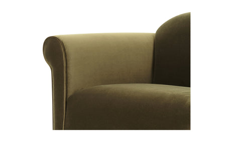 Harmony Accent Chair Dark Green Faux Mohair