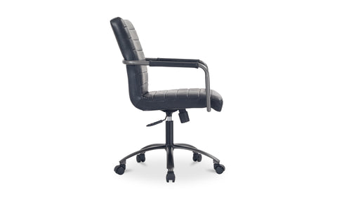 Roy Office Chair Black Leather