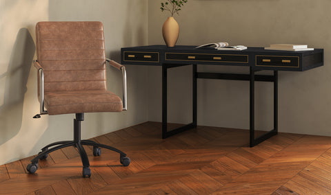 Roy Office Chair Open Road Brown Leather