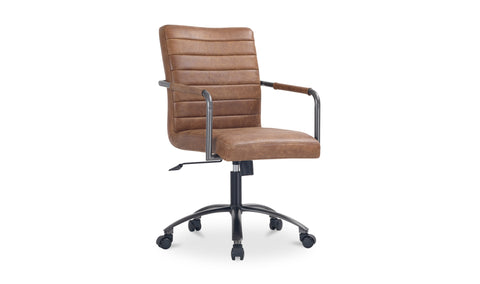Roy Office Chair Open Road Brown Leather