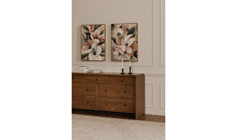 Riley 7 Drawer Dresser Oak