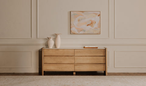 Lane 6 Drawer Dresser Natural