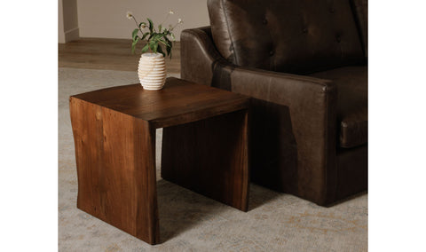 Tyrell Side Table Natural Brown