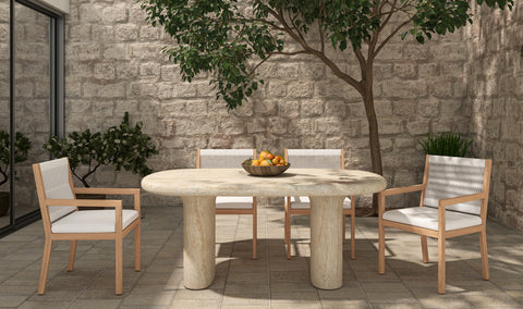 Warby Outdoor Dining Table Beige