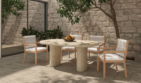 Warby Outdoor Dining Table Beige