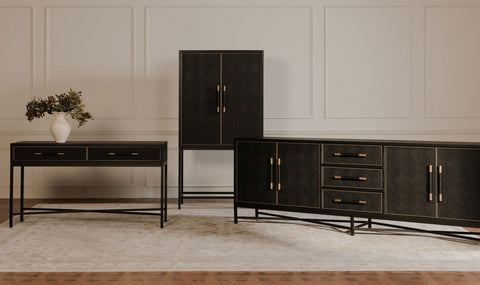 Mako Bar Cabinet Black