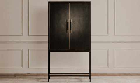 Mako Bar Cabinet Black