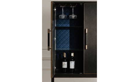 Mako Bar Cabinet Black