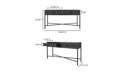 Mako Console Table Black