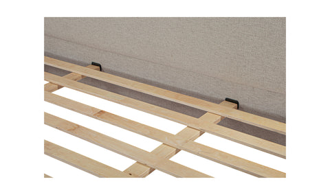 Warren King Bed Beige