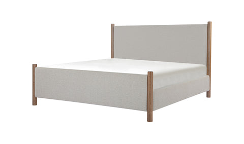 Warren Queen Bed Beige