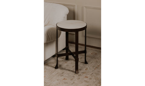 Holli Side Table White Marble
