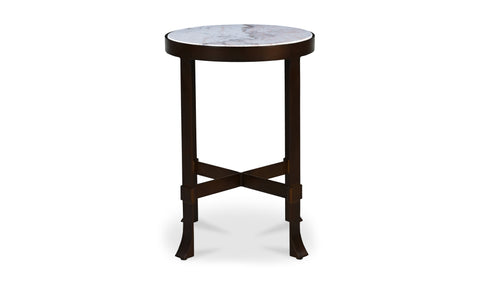 Holli Side Table White Marble