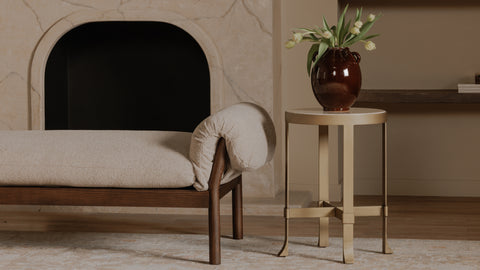 Holli Side Table Travertine