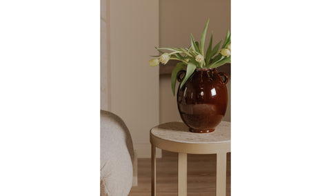 Holli Side Table Travertine