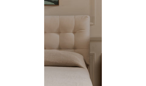Sebastion King Storage Bed Cream