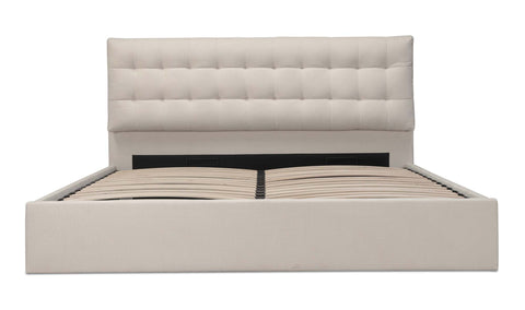 Sebastion King Storage Bed Cream