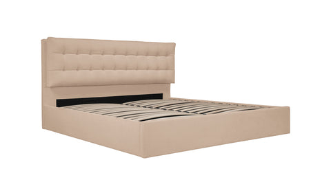Sebastion King Storage Bed Cream