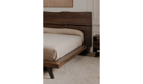 Madagascar Platform Bed Dark Brown