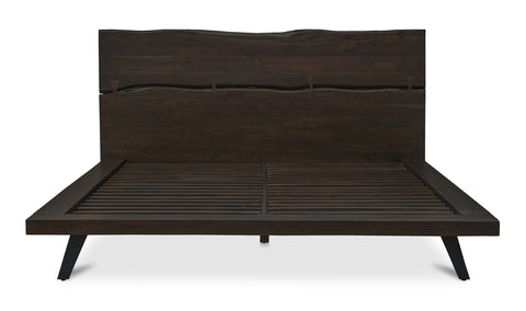 Madagascar Platform Bed Dark Brown