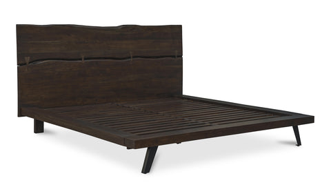 Madagascar Platform Bed Dark Brown