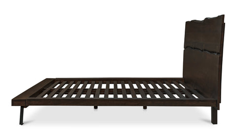Madagascar Platform Bed Dark Brown