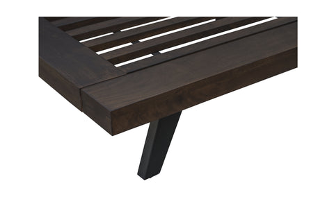 Madagascar Platform Bed Dark Brown