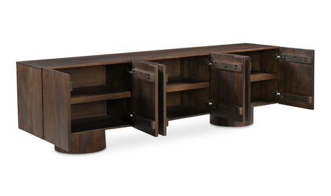 Hadley Media Unit Warm Brown