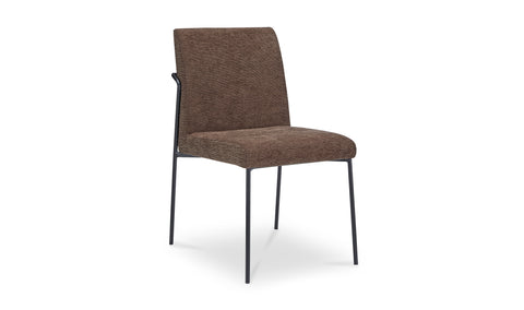 Danny Dining Chair Ivory Dark Brown