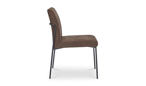 Danny Dining Chair Ivory Dark Brown