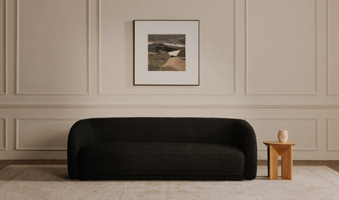 Faye Sofa Black Boucle