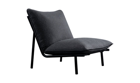 Morgan Outdoor Accent Chair Speckled Charcoal